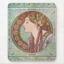 Search for alphonse mucha mousepads Nouveau