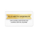 Search for faux gold foil return address labels Watercolor