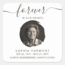 Search for funeral service stickers Forever in our hearts