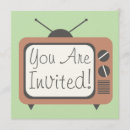 Search for television invitations Retro