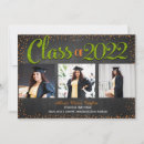 Search for green and orange graduation invitations High school