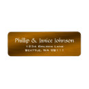 Search for brass return address labels Brown