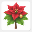 Search for red poinsettia stickers Flower