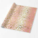Search for gold leopard wrapping paper Blush pink