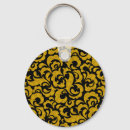 Search for black floral pattern key rings Cute