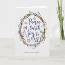 Search for peace seasonal cards Watercolor