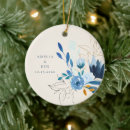 Search for blue flower christmas tree decorations Floral
