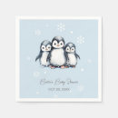 Search for penguin napkins Winter baby shower