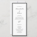 Search for border wedding programs Minimalist