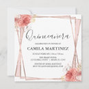 Search for pink gold quinceanera invitations Watercolor