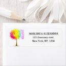 Search for lesbian wedding return address labels Colourful