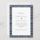 Search for blue gingham wedding invitations Tartan