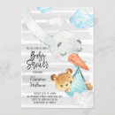 Search for stork baby boy shower invitations It's a boy