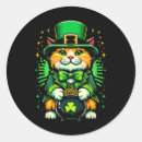 Search for irish cats stickers Clover