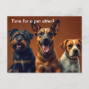 Search for dog walker postcard postcards Pet sitter