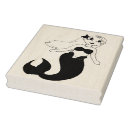 Search for mermaids rubber stamps Magical