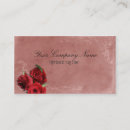 Search for red rose business cards Victorian