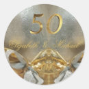 Search for golden anniversary wedding stickers 50th anniversary party