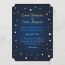 Search for a night under the stars wedding invitations Elegant