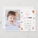Search for pink halloween birthday invitations Baby girl