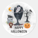 Search for happy halloween stickers Vampire