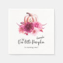 Search for fall birthday napkins Our little pumpkin