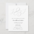 Search for monogram rehearsal dinner invitations Elegant