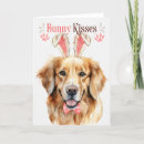 Search for golden retriever easter cards Bunny ears