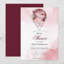 Search for maroon bridal shower invitations Roses
