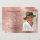 Search for fifty and fabulous 50th birthday invitations Rose gold