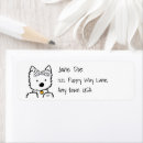 Search for westies return address labels Kiniart