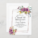 Search for geometric sweet 16 invitations Botanical