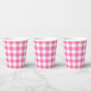 Search for pink paper cups Plaid