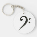 Search for bass clef key rings Music