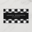 Search for gingham check pattern business cards Black