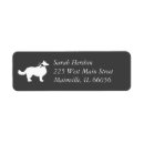 Search for border collie return address labels Silhouette