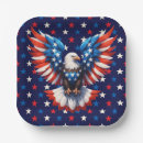 Search for red white blue stars patriotic paper plates July 4th