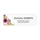 Search for burgundy return address labels Botanical