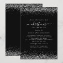 Search for black and silver christmas invitations Glam