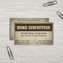 Search for inspector business cards Home inspection