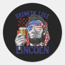 Search for abe lincoln stickers Usa flag