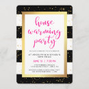 Search for black gold housewarming invitations Party