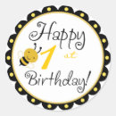 Search for bee happy birthday stickers Party