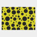 Search for black and yellow wrapping paper Dots