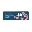 Search for cherry blossom return address labels weddings Asian