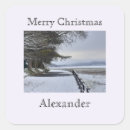 Search for winter snow scene stickers White