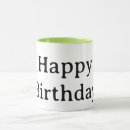 Search for happy birthday wishes mugs Green