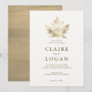 Search for maple leaf wedding invitations Elegant