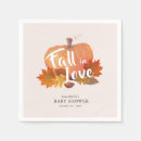 Search for pumpkin baby shower napkins Fall in love