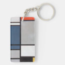 Search for red yellow blue key rings Piet mondrian